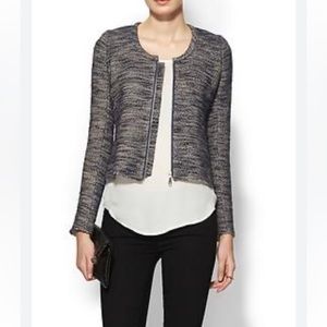 Rebecca Minkoff Tweed Blue Jacket - image 1